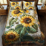 Bee-Flower Serenade 3-Piece Bedding Set
