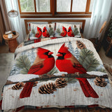 Crimson Winter 3-delni set posteljine