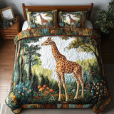 Majestic Forest Giraffe 3-Piece Bedding Set