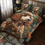 Set posteljine Poodle Parade od 3 dela