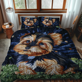 Set posteljine Starry Yorkie od 3 dela